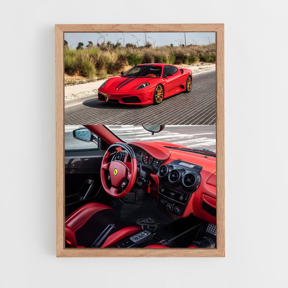 Poster La Ferrari Rouge (vue 4)